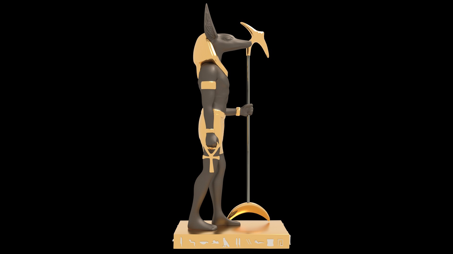 Ancient Egyptian God Anubis 3d Model Turbosquid 1970546