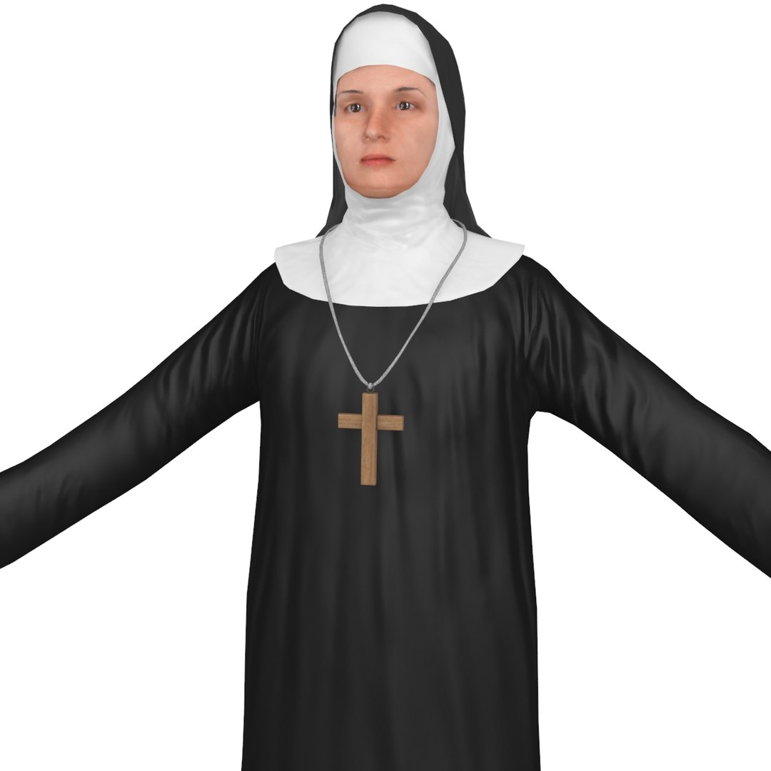 3D Nun 2 - TurboSquid 1326434