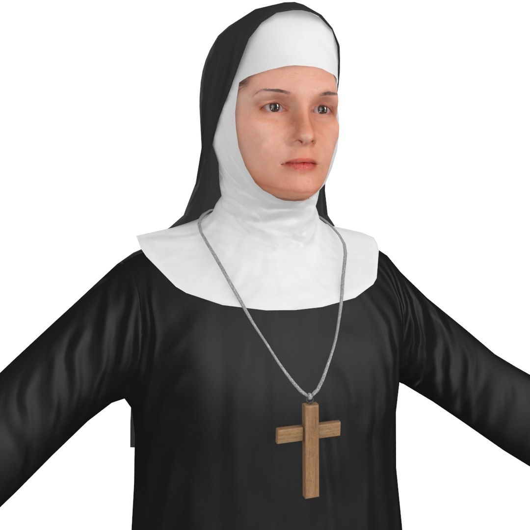 3D Nun 2 - TurboSquid 1326434