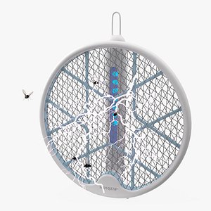 Folded Mosqzap Fly Swatter with Electricity