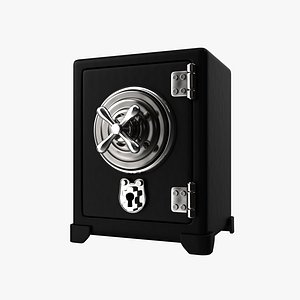 3D Safety Locker Cartoon Black