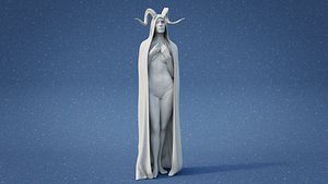 3D Demon Lady model