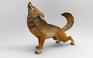 Wolf 12 Animations 3D model