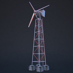 new wind turbine 3d model