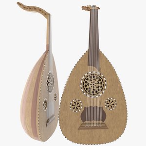 3D Traditional Arabic Oud model