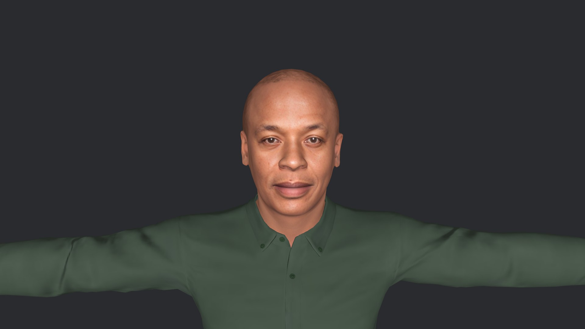 3D Dr Dre Hyper Realistic Full Body Fully Rigged Character - TurboSquid ...