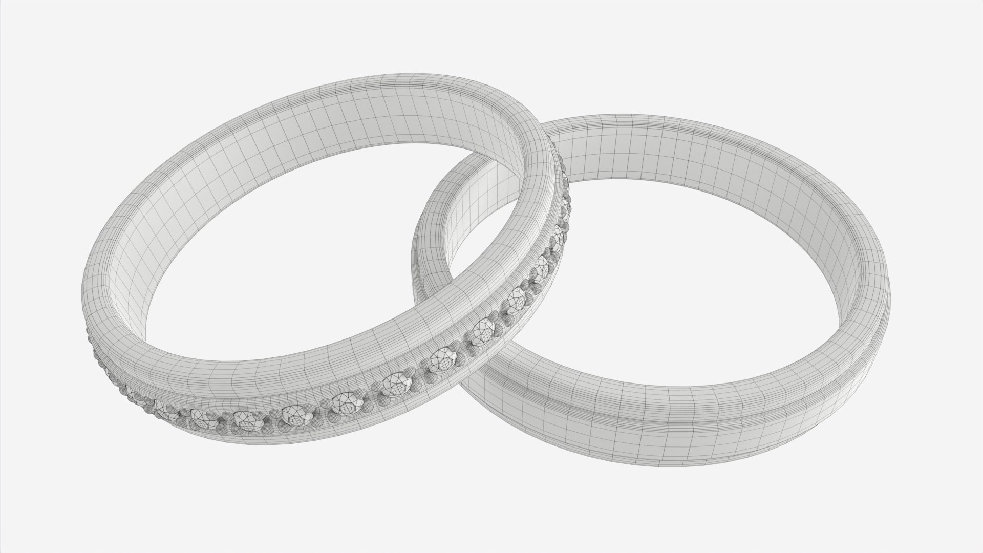 Gold Diamond Ring Jewelry 08 3D Model - TurboSquid 1968828