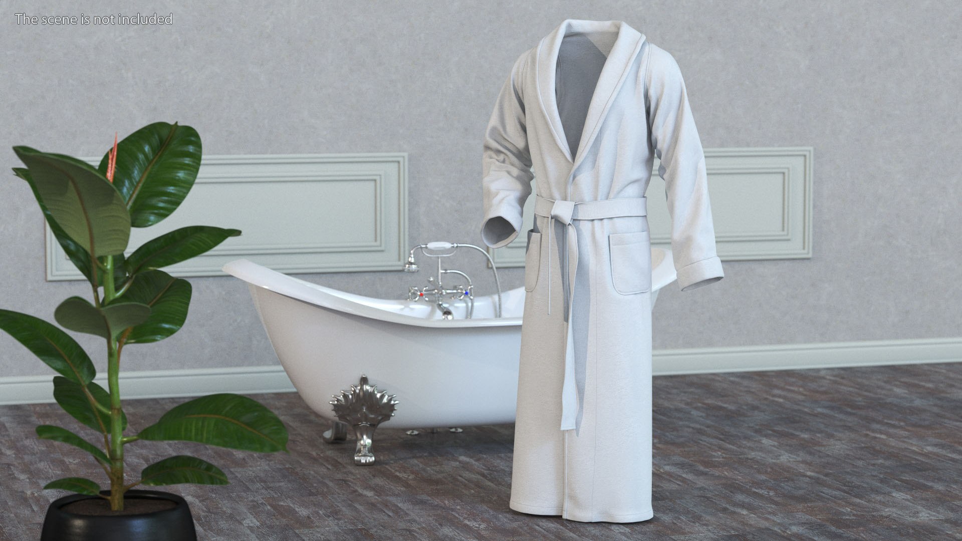 Spa Bathrobe 3D Model - TurboSquid 2130539