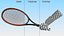 Man Hand with Nike Swoosh Wristband Holds Tennis Racquet Rigged for Cinema 4D