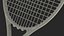 Man Hand with Nike Swoosh Wristband Holds Tennis Racquet Rigged for Cinema 4D