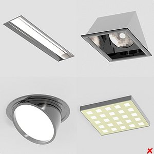 3d lamp ceiling model