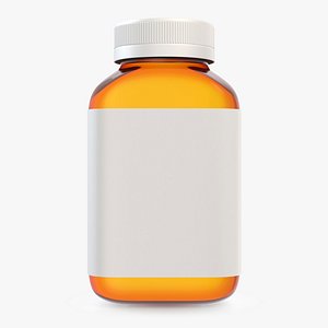 3D model medicine bottle