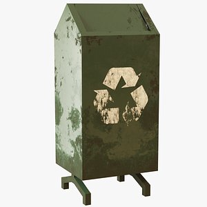 Rubbish Bin Rusted