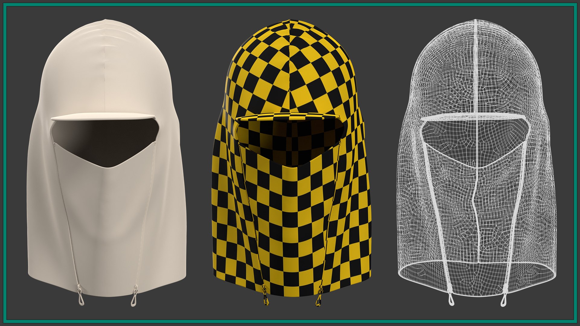 10 Female Balaclava 3D - TurboSquid 2407062