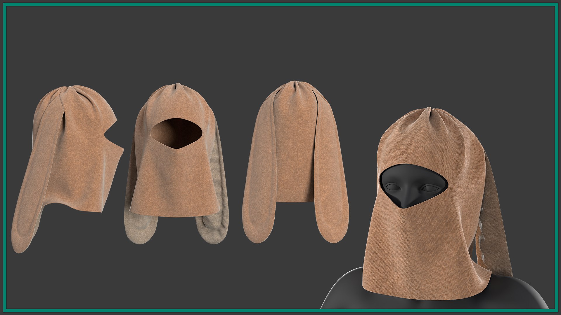 10 Female Balaclava 3D - TurboSquid 2407062