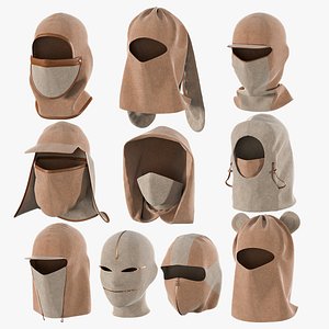 10 female balaclava 3D