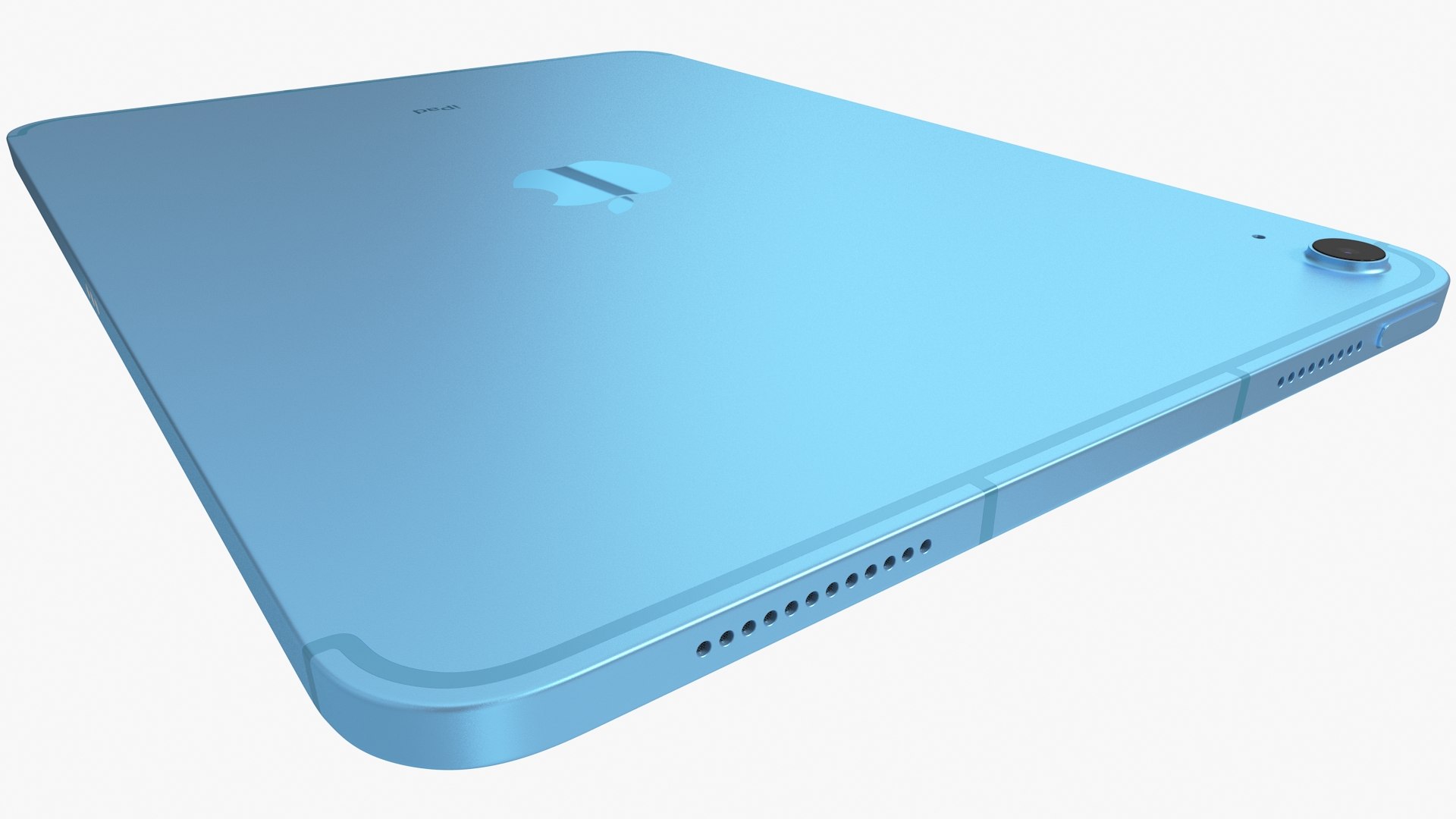 Apple iPad 2022 10th gen WiFi-Cellular with Pencil Blue 3D model