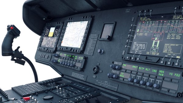modelo 3d Panel de control digital UH 60M - TurboSquid 2172490