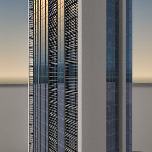 3d modern building model