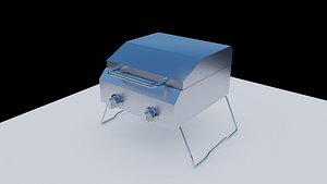 small gas grill 3D
