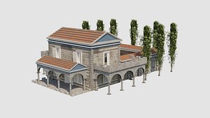 Ancient Roman House 06 3D model