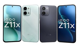 Vivo iQOO Z11x 5G Prismatic Green And Titan Black 3D model