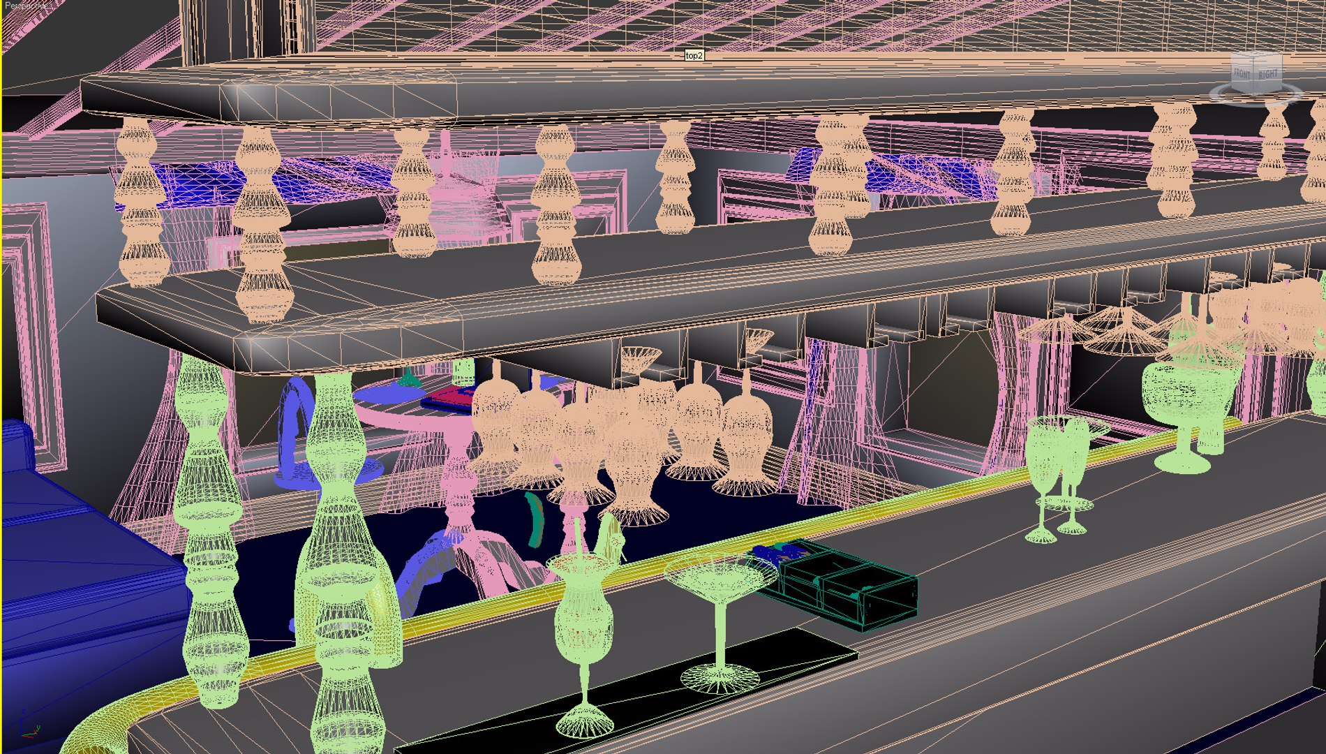 Bar Room 3d Model