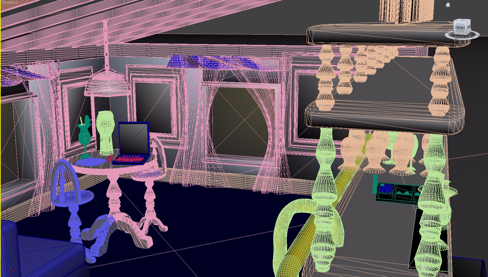 Bar Room 3d Model