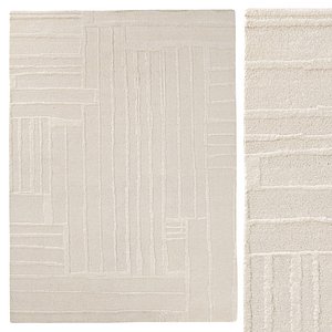3D Paavai Wool Rug Cream