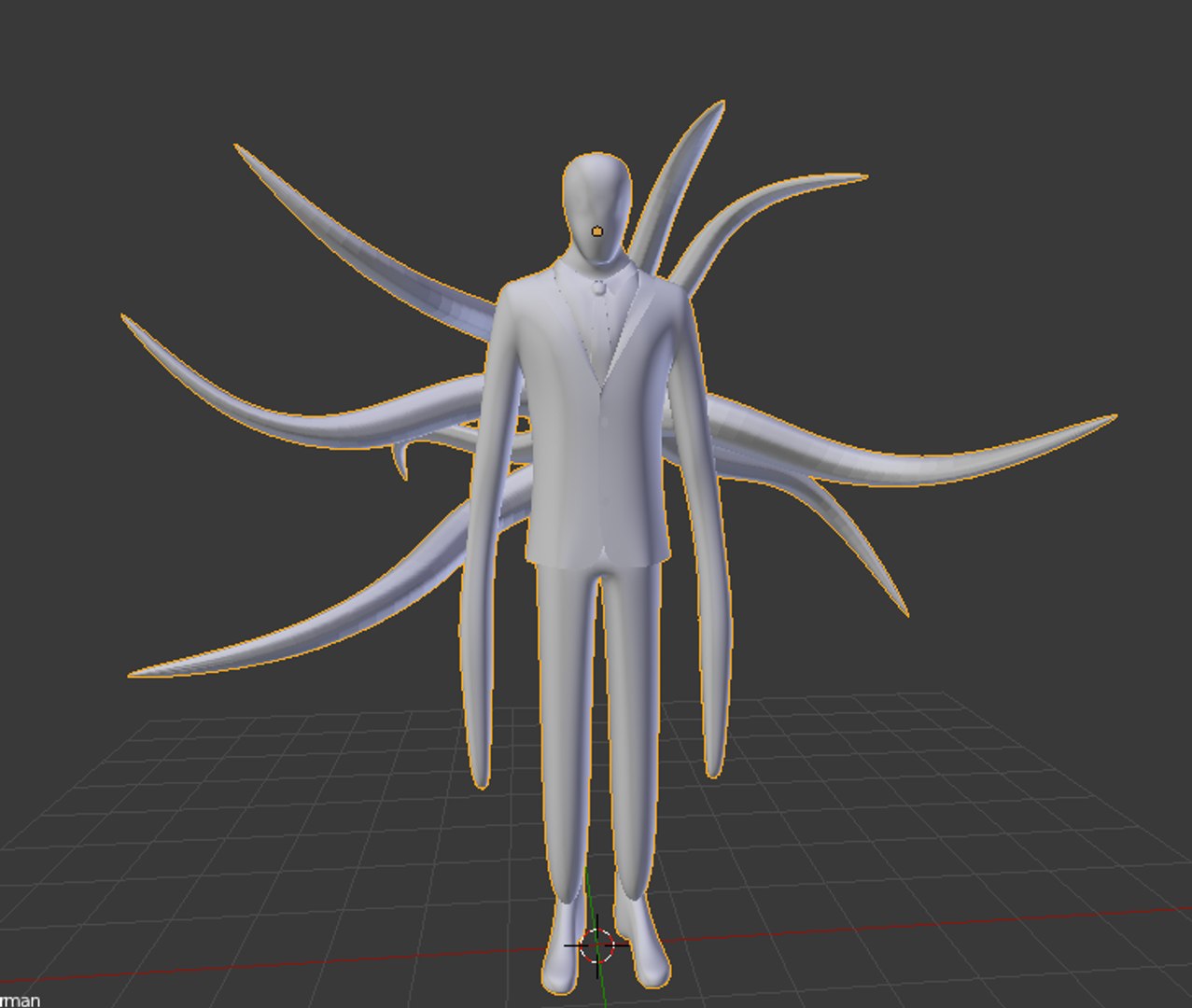 OBJ file Slenderman (SCP 582) 🎨・3D print object to download・Cults