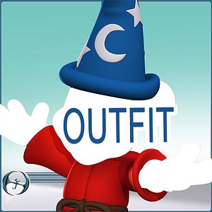 3dsmax outfit wizardly mickey s