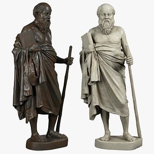 Socrates Sculpture 3D