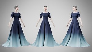 Dress 50 Yankees Blue model