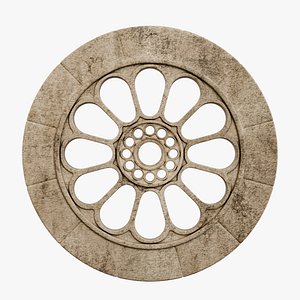 Gothic Rose Window Tracery 3D model