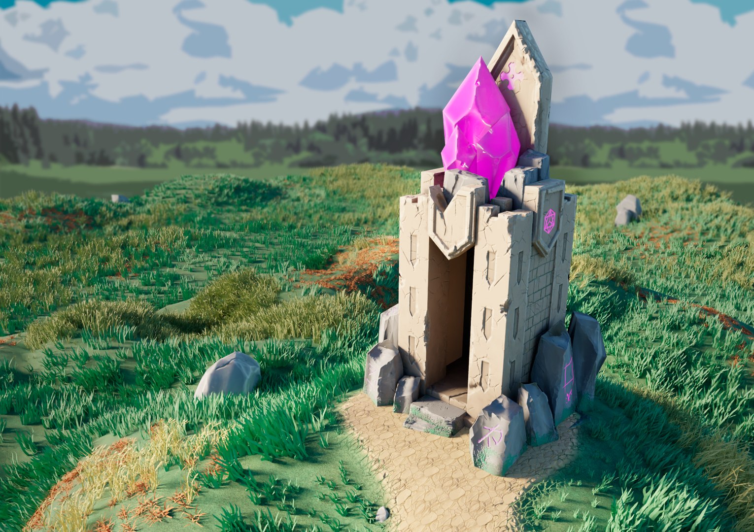 Free Stylized Magic Tower Model - TurboSquid 1972690