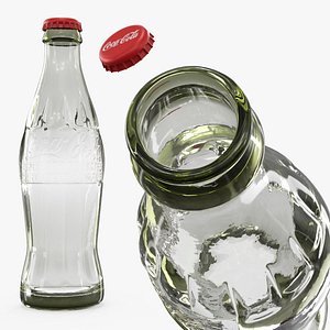 Coca Cola Contour Glass Bottle Patent 1916 Empty Embossed 3D