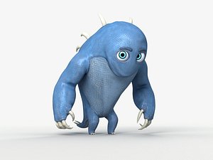 funny monster horns 3D model