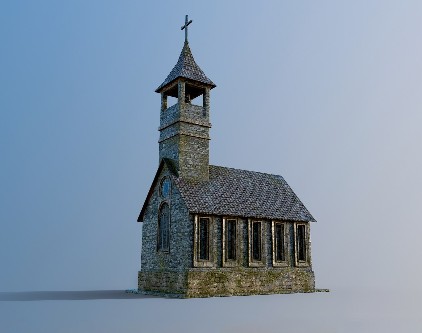 3D Model Stone Medieval Church - TurboSquid 2012831