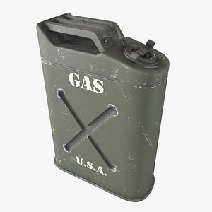 3d model gasoline canister