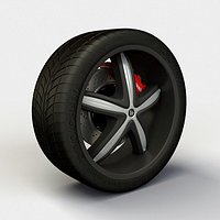 Wheel Helo 844 rim and tire