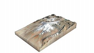 3D Gurla Mandhata Mountain model