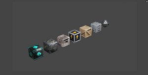 3D crate box model