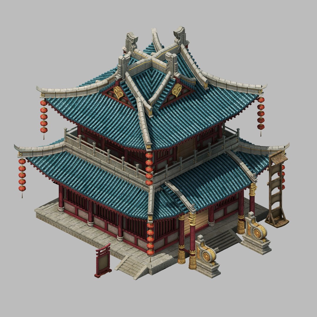 3D Building - Inn Hotel Model - TurboSquid 1452820