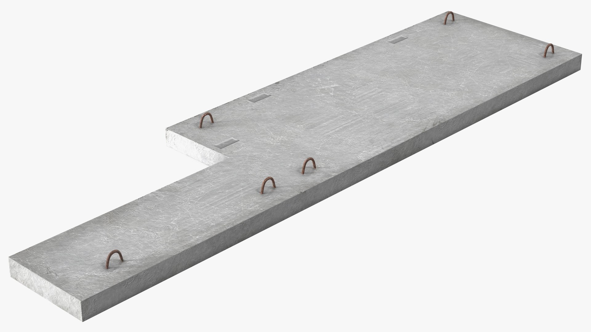 Floor Concrete Panel 3D model preview