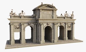 3D Puerta Alcala Arch from Madrid model
