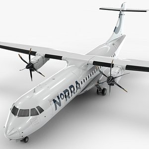 3D model ATR 72 Nordic Regional Airlines L1768