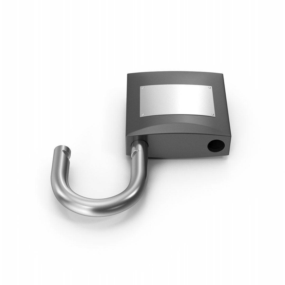 3D Unlocked Padlock - TurboSquid 2070127