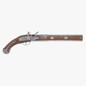 FLINTLOCK WENDER PISTOL LATE 17TH EARLY 18TH C 3D