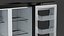 3D Black Refrigerator LG 27 Side-By-Side InstaView model