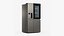 3D Black Refrigerator LG 27 Side-By-Side InstaView model